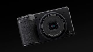 Ricoh GR IV monochrome against a black background
