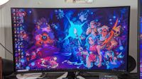 Best gaming monitor deals, Alienware 32-inch 4K QD-OLED gaming monitor review on a desk