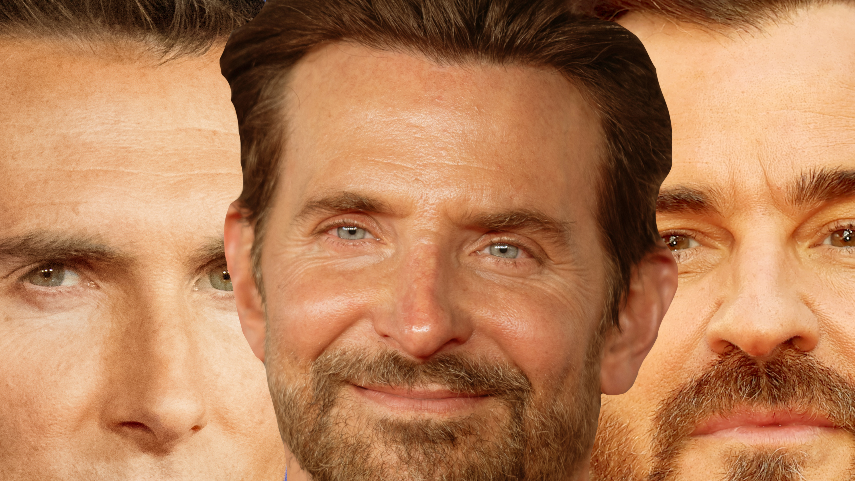 three white men close up with eyelid lifts
