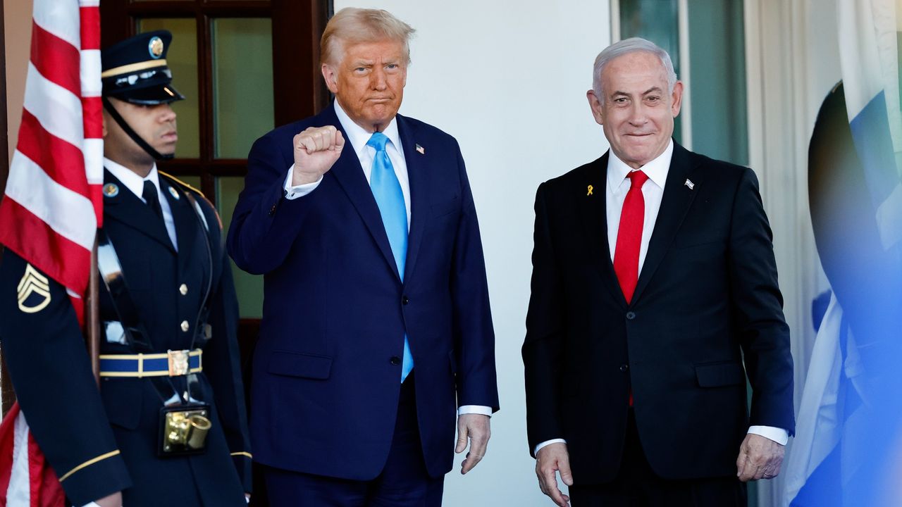 Donald Trump and Benjamin Netanyahu