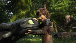 Hiccup and Toothless in How To Train Your Dragon