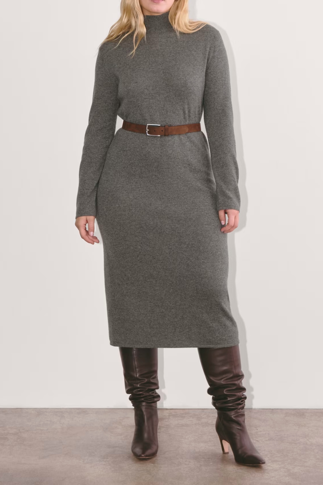 Everlane,  The Turtleneck Sweater Dress in Cashmere