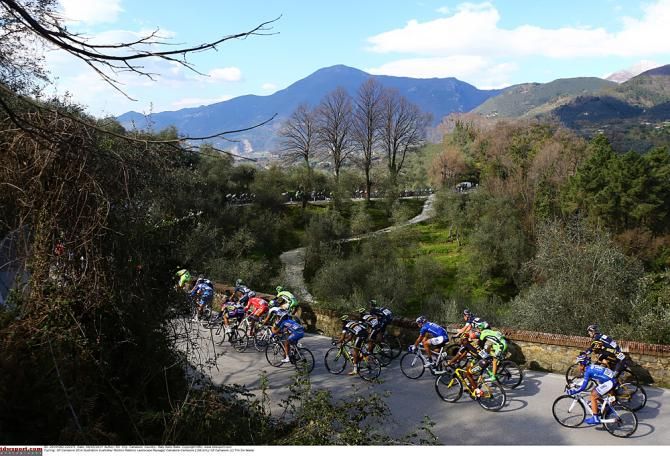 The Tuscan hills of the GP Camaiore