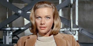 Honor Blackman as Pussy Galore in Goldfinger