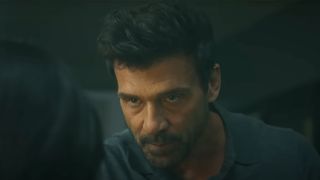 Rick Flag, Sr. (Frank Grillo) looking determined in Peacemaker season 2
