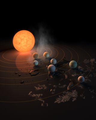 Trappist-1 system art