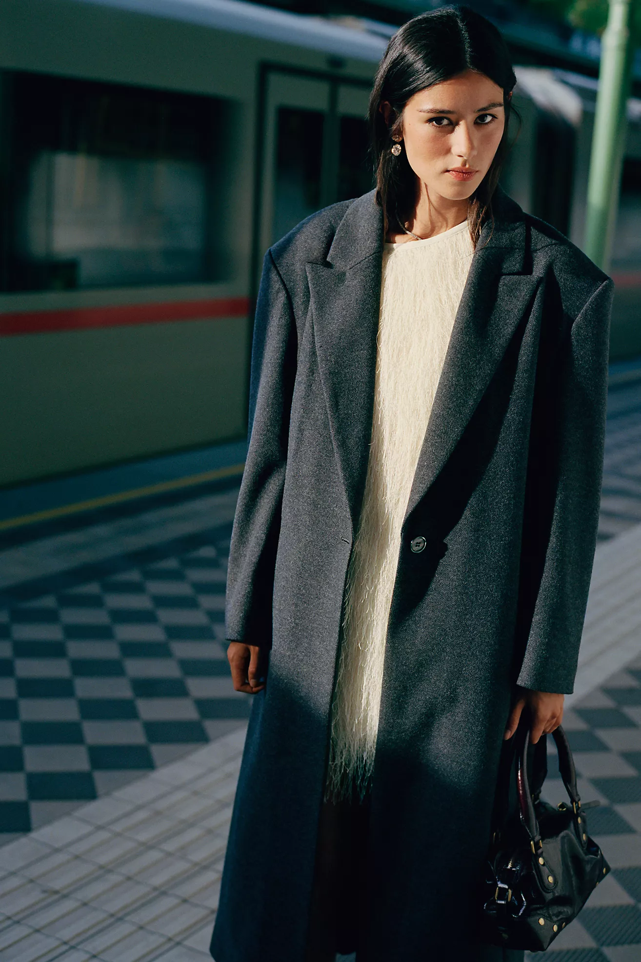 By Anthropologie Tailored Longline Coat
