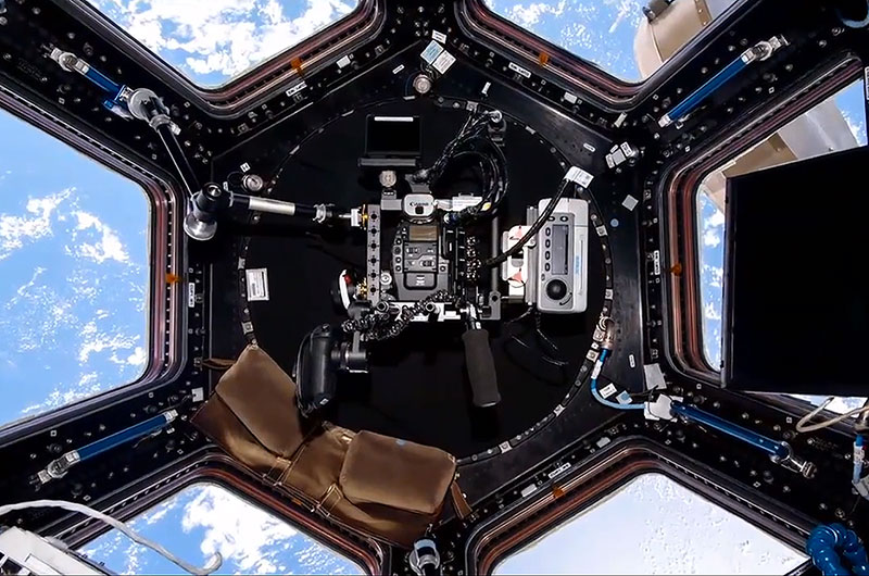 IMAX Camera in International Space Station Cupola