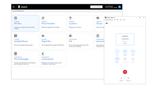 A screenshot of the Sipgate Team main dashboard