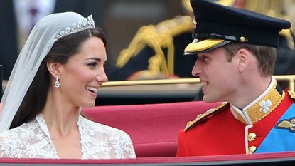 Kate Middleton Prince William wedding day Princess Diana