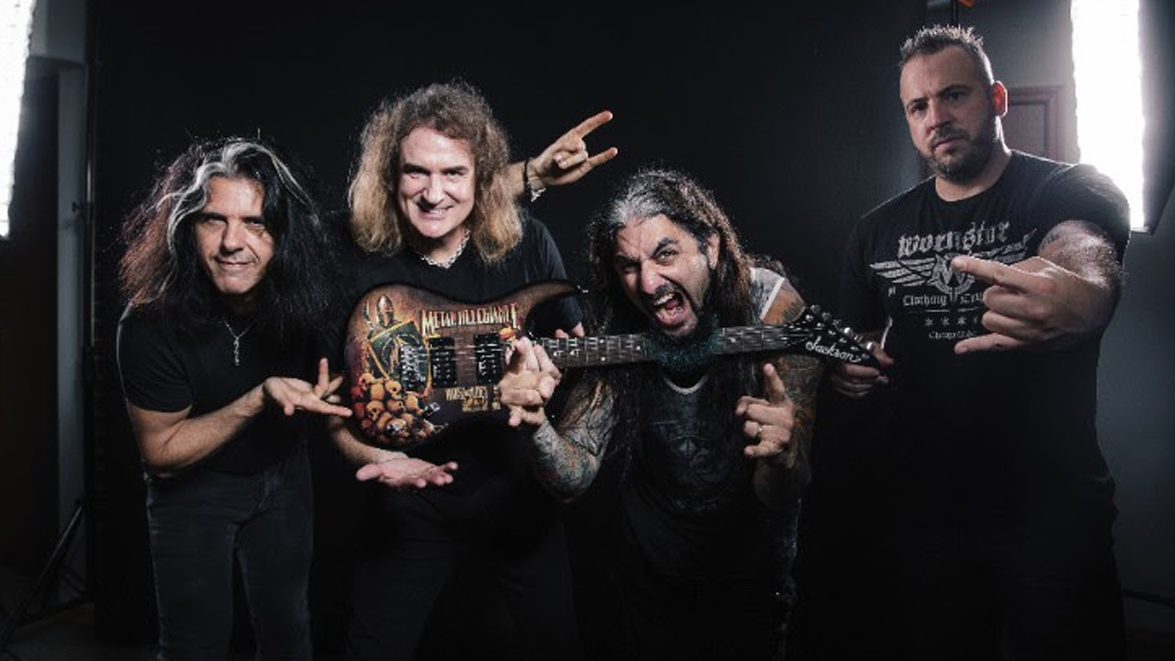 A promo picture of supergroup Metal Allegiance