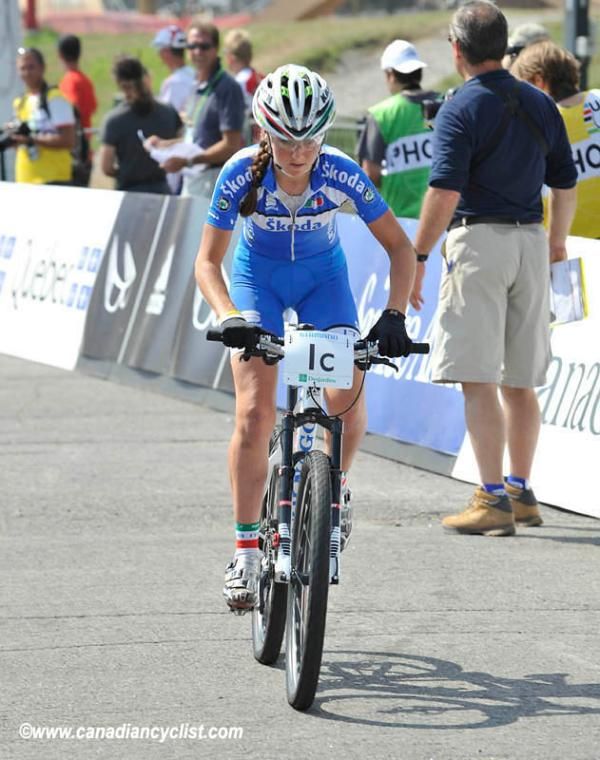 Eva Lechner was the third rider for Italy