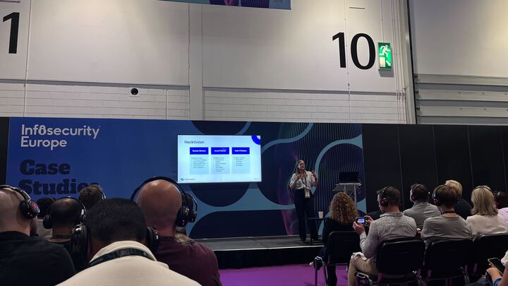 annah Baumgaertner at infosec 2025