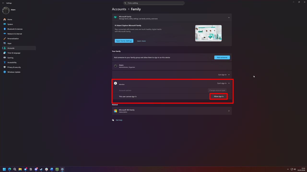 Windows 11 settings