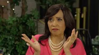 Paulina (Jackée Harry) looks upset in Days of Our Lives