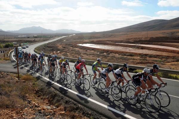 The riders rode in their 2010 kit