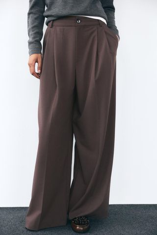 ZARA, Trousers With Double Pleat