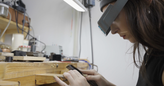 Photos of Stephanie Mazuera working on how to make an engagement ring.