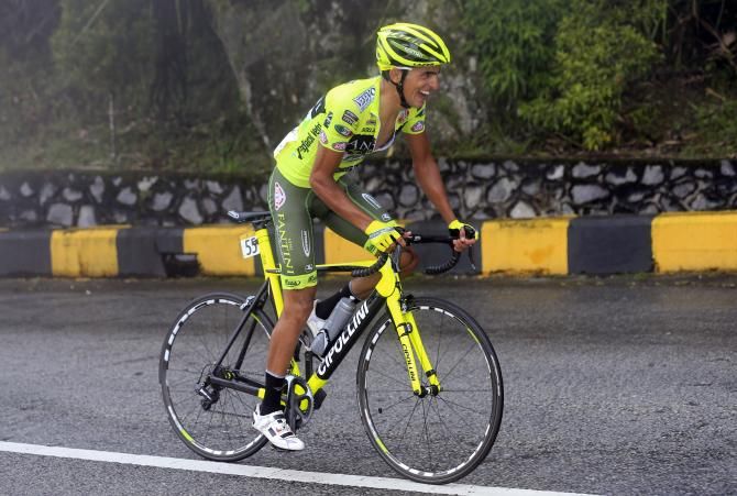 Monsalve (Vini Fantini) was lost contact on Genting