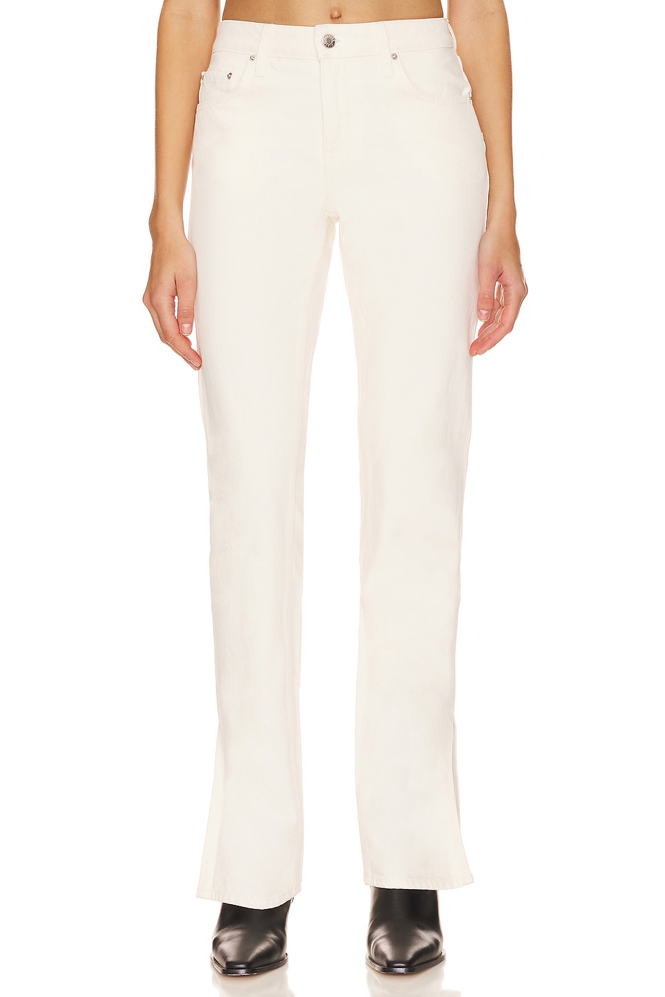 Hailey Low Rise Boot With Slit Hem Jeans