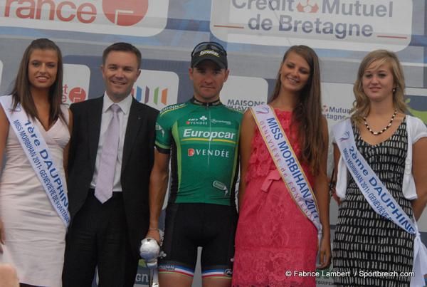 Thomas Voeckler (Europcar) on the podium