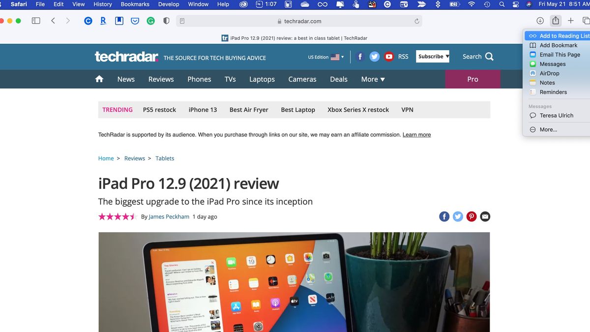 How to save articles with Reading List in Safari for Mac TechRadar