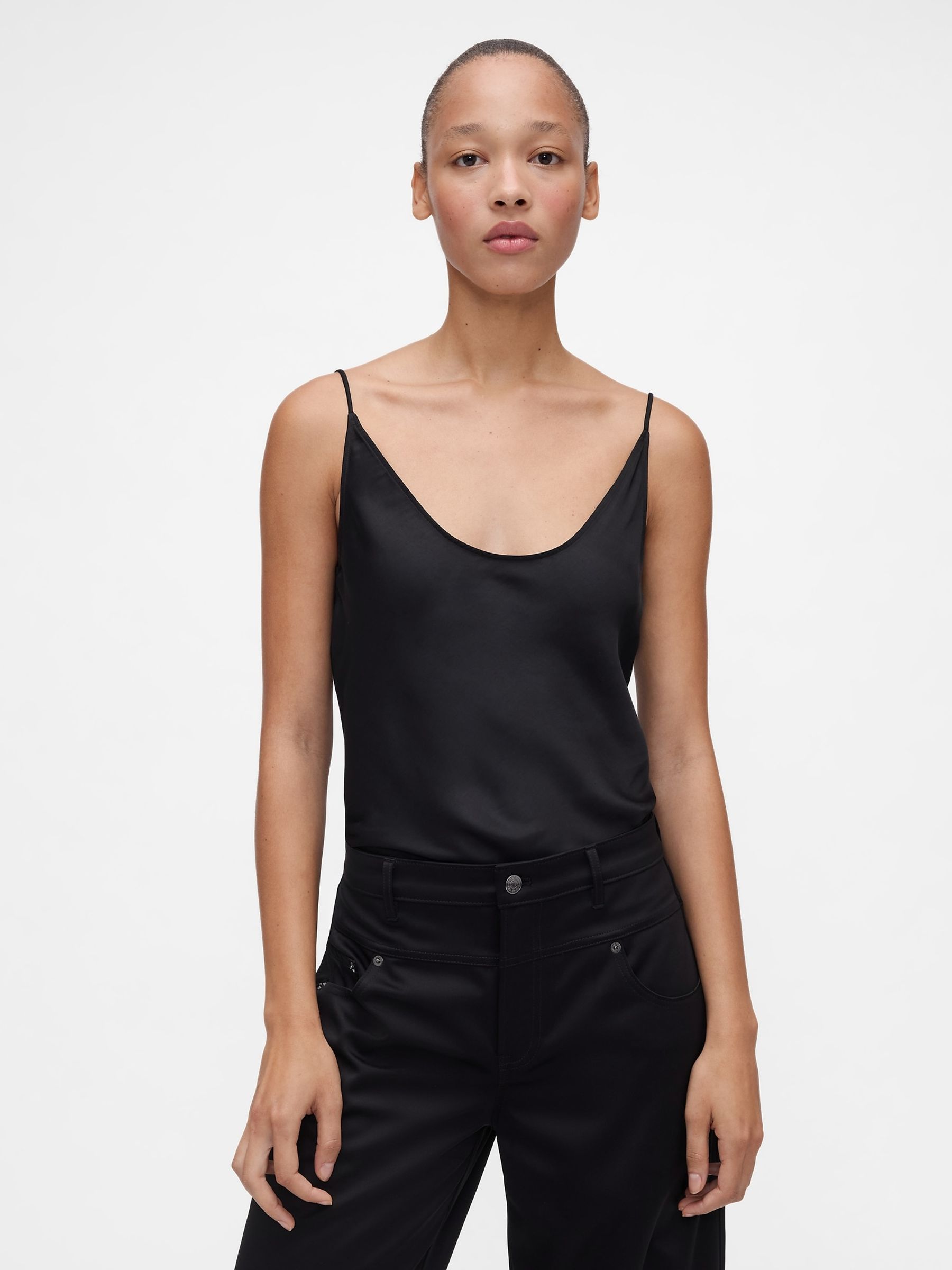 Gapstudio Black Satin Cami