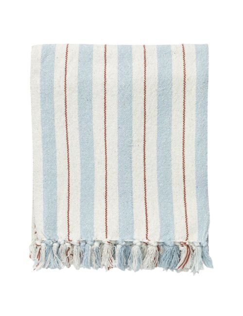 Two-tone Striped Cotton Throw