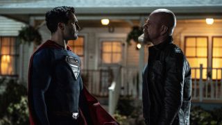 Superman facing off against Lex Luthor in Superman & Lois