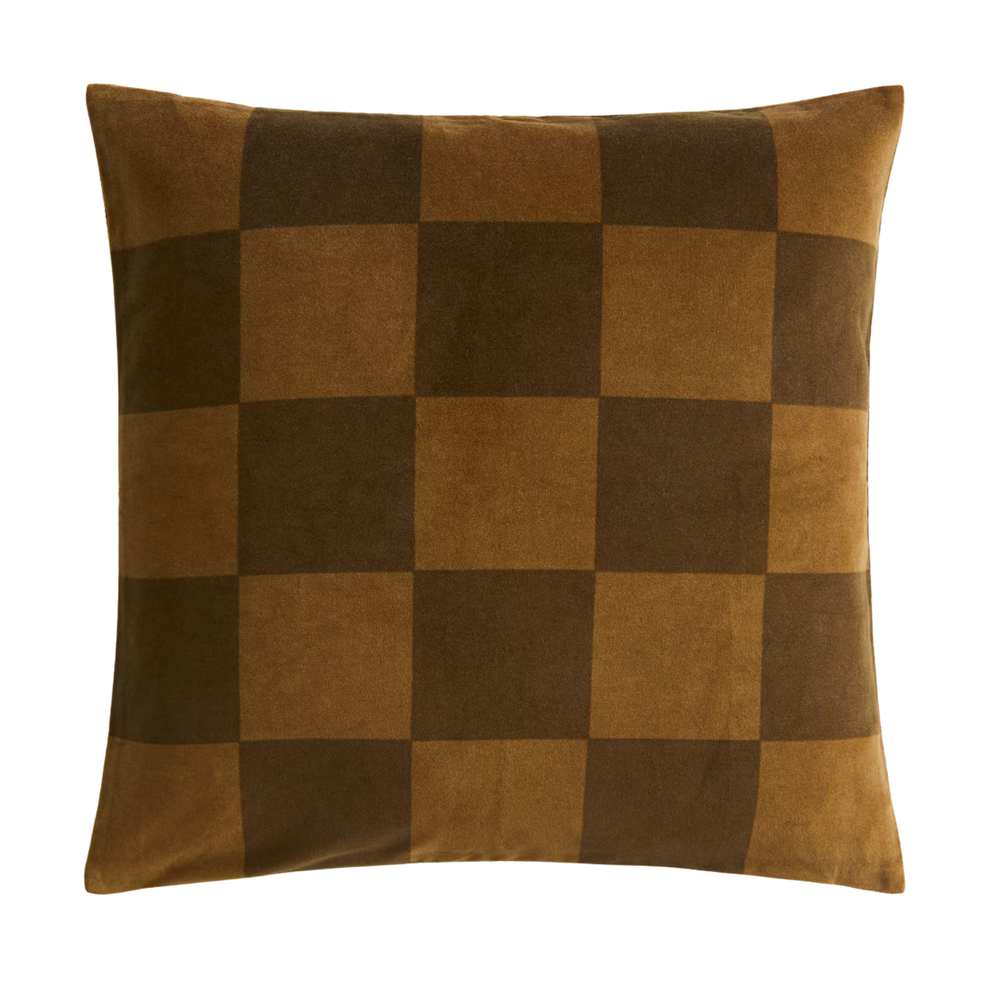 checker print pillow cover