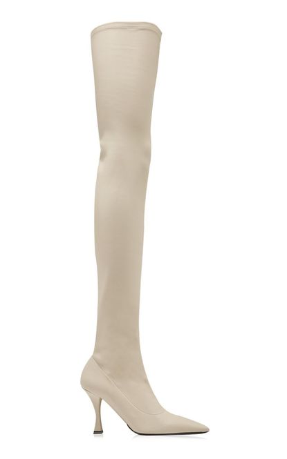 Proenza Schouler Faux Leather Stretch Thigh-High Boots