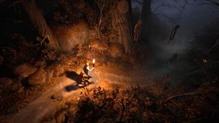 Brothers A Tale of Two Sons Remake review; two characters walk by torch light