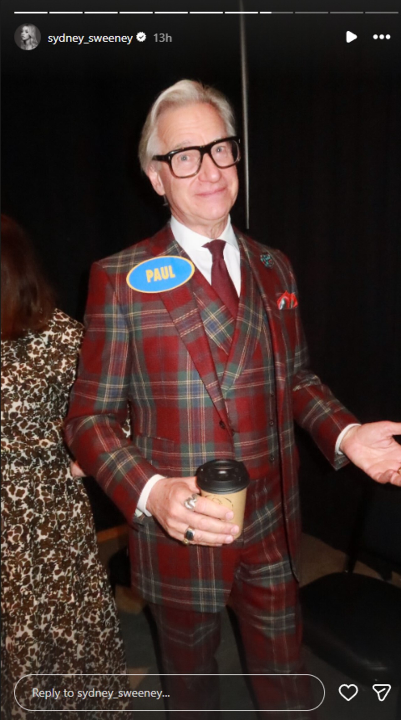 Paul Feig backstage at Celebrity Family Feud.