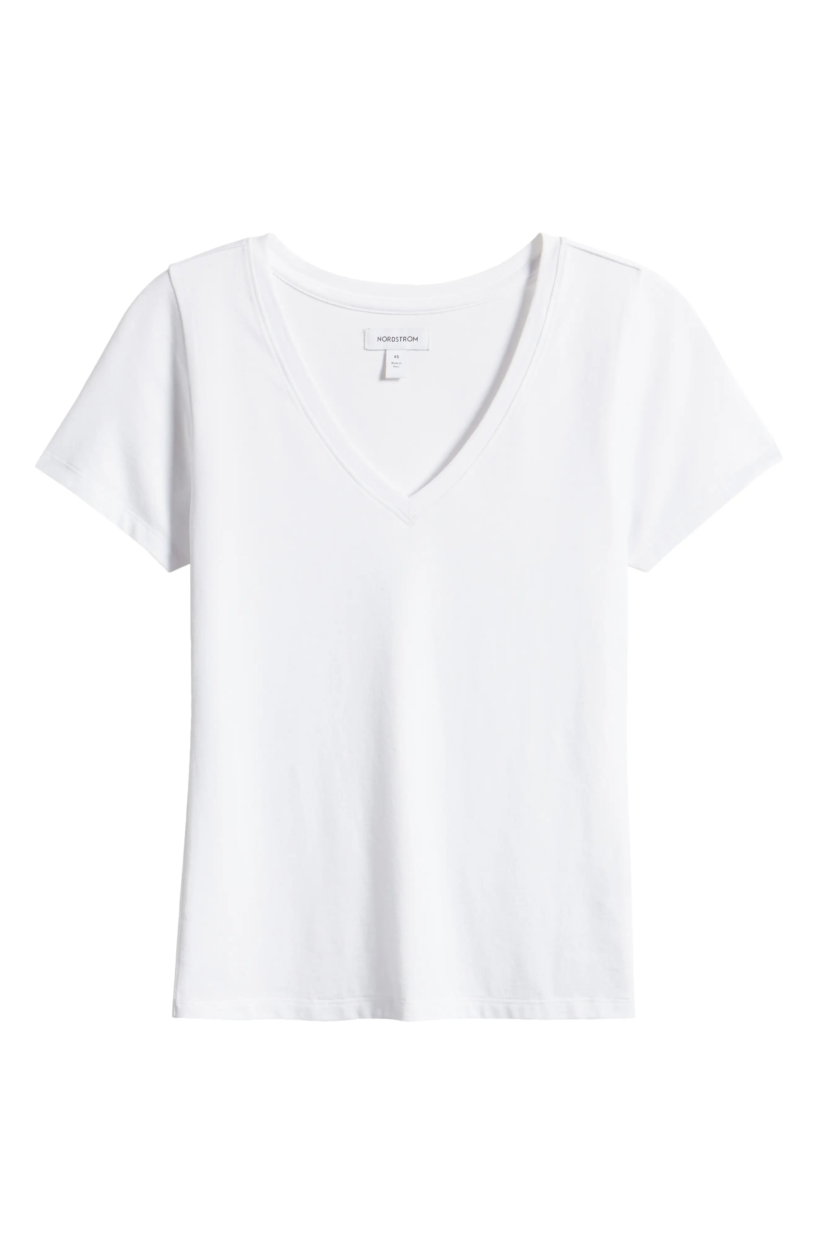 Nordstrom, Everyday V-Neck Pima Cotton Blend T-Shirt