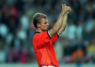 Arthur Numan in action for the Netherlands against Croatia