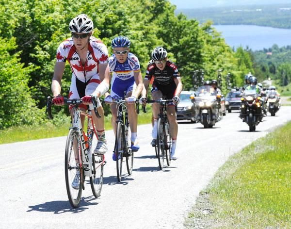 Nic Hamilton (Canadian National Team) at the front of the break