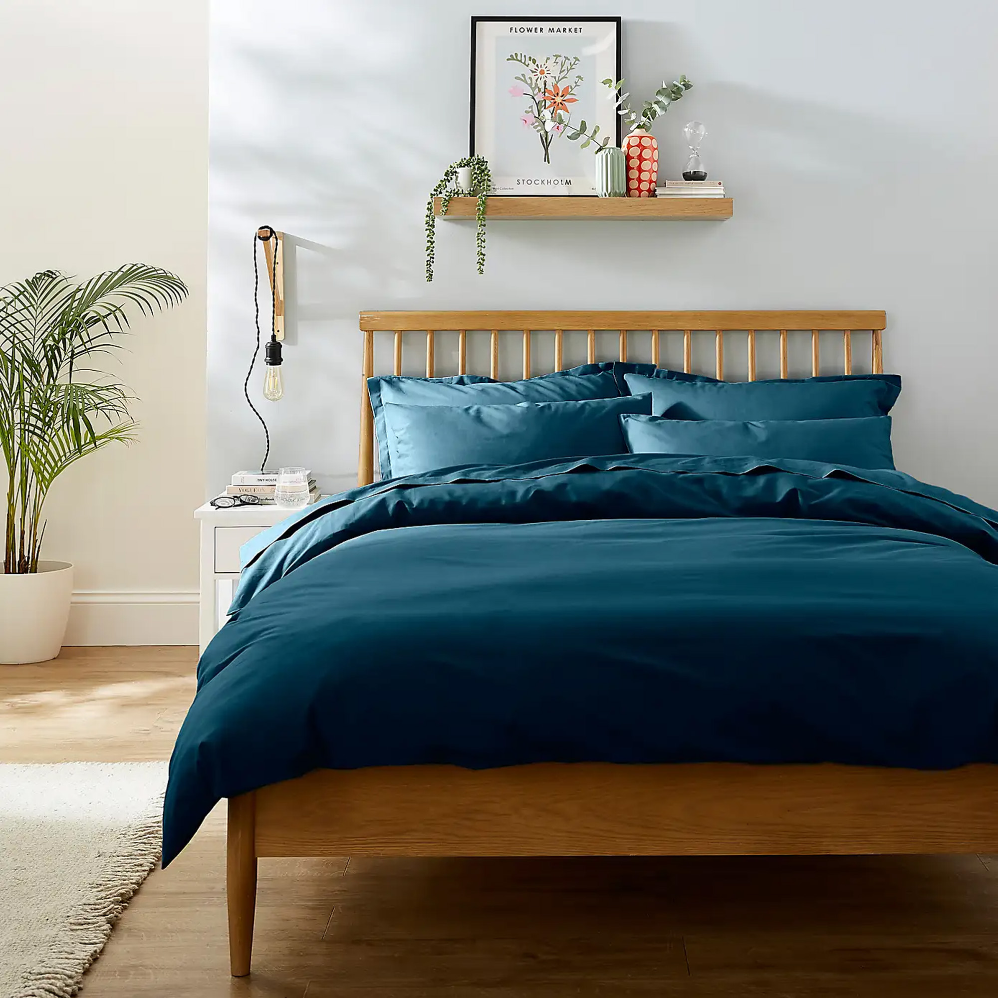 Dunelm, Pure Cotton Plain Dye Duvet Cover