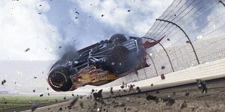 Lightning McQueen crash in Cars 3