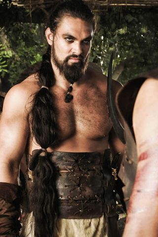<strong>Khal Drago</strong> (Jason Momoa) "Drago is the baddest man you'll ever see", says Momoa.  "There's a scene where I rip someone's tongue out through his throat".