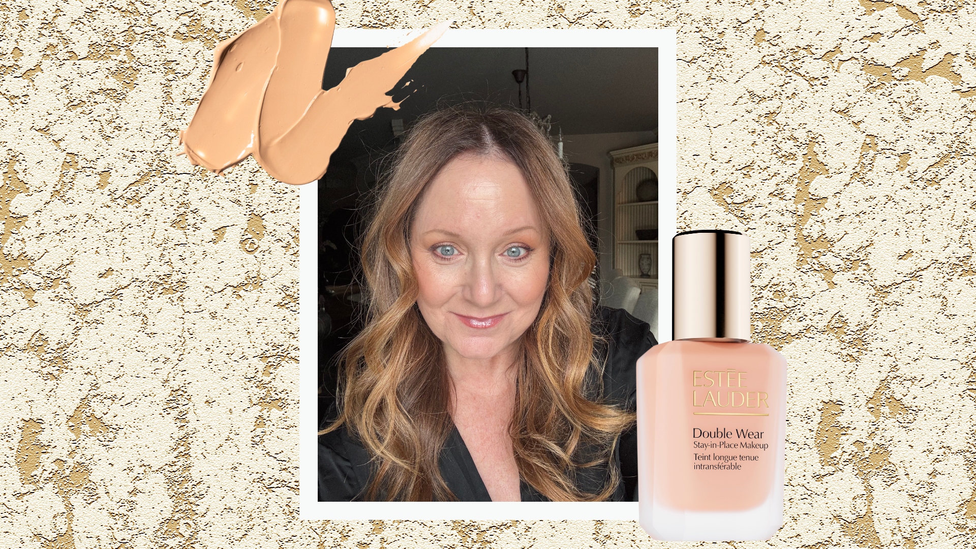 mindy holender with estee lauder foundation