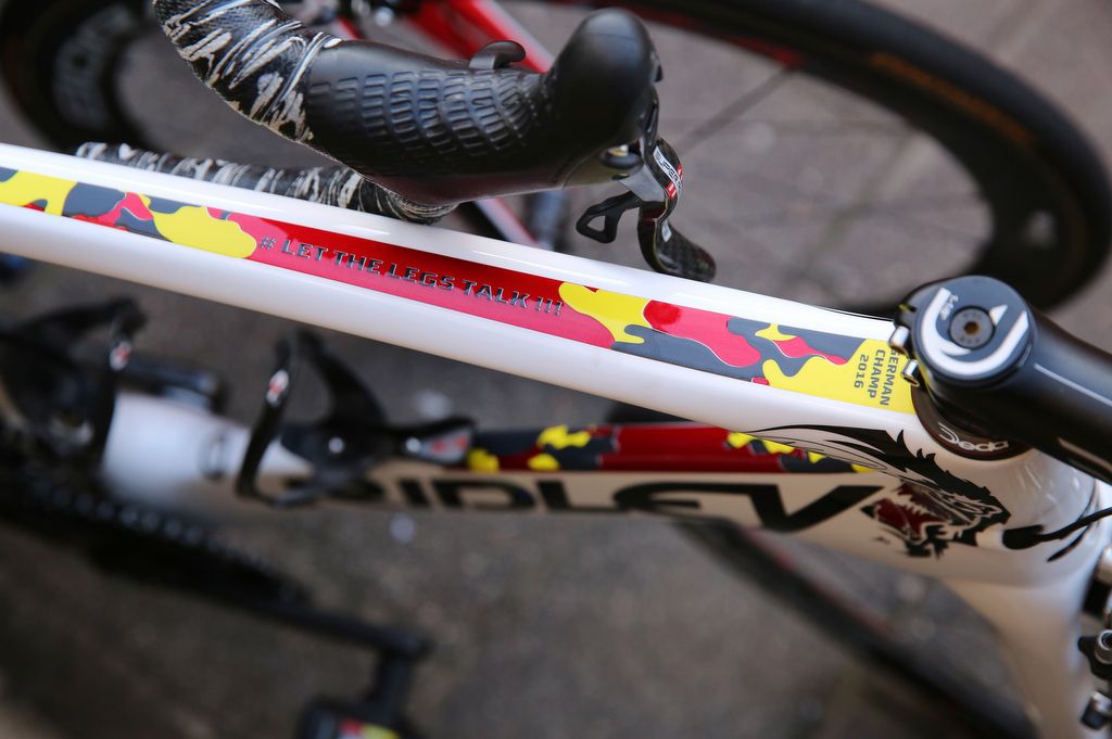 A special message from Ridley for German champion Andr&eacute; Greipel