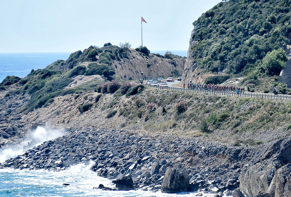 Scenery along the route of stage 4 at the Tour of Turkey