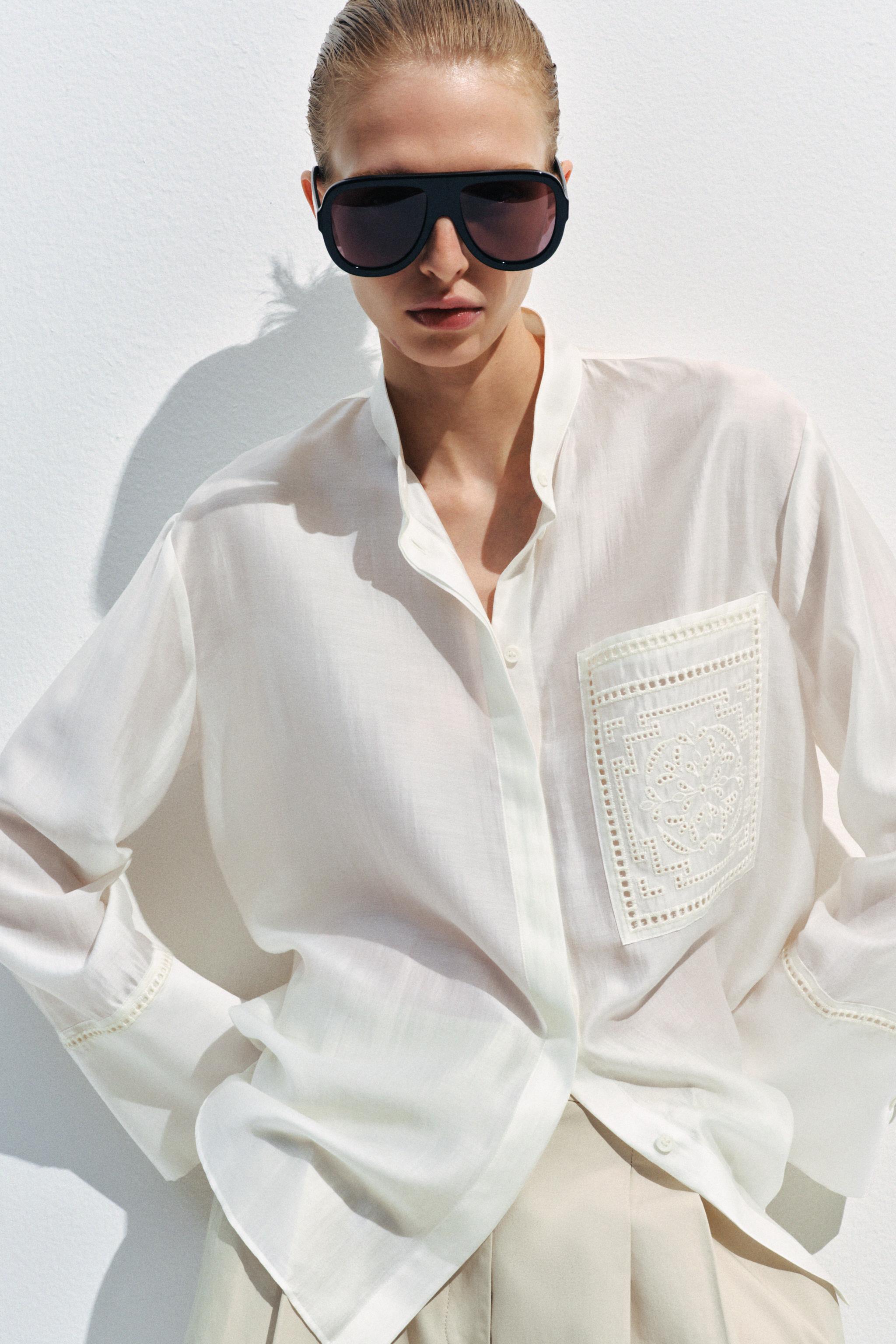 Embroidered Pocket Shirt Zw Collection