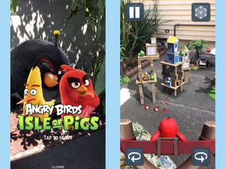 best iphone ar apps: Angry Birds AR