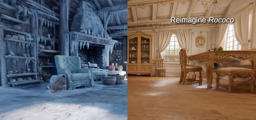 Image from a demo of SpAItial AI Echo AI model that generates 3D spaces