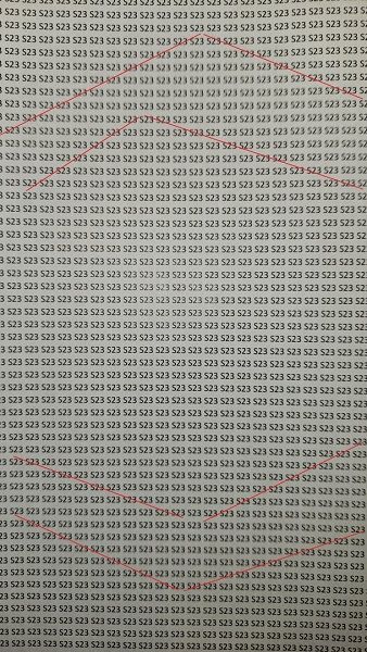 The "blurred banana" effect present on an image of text.