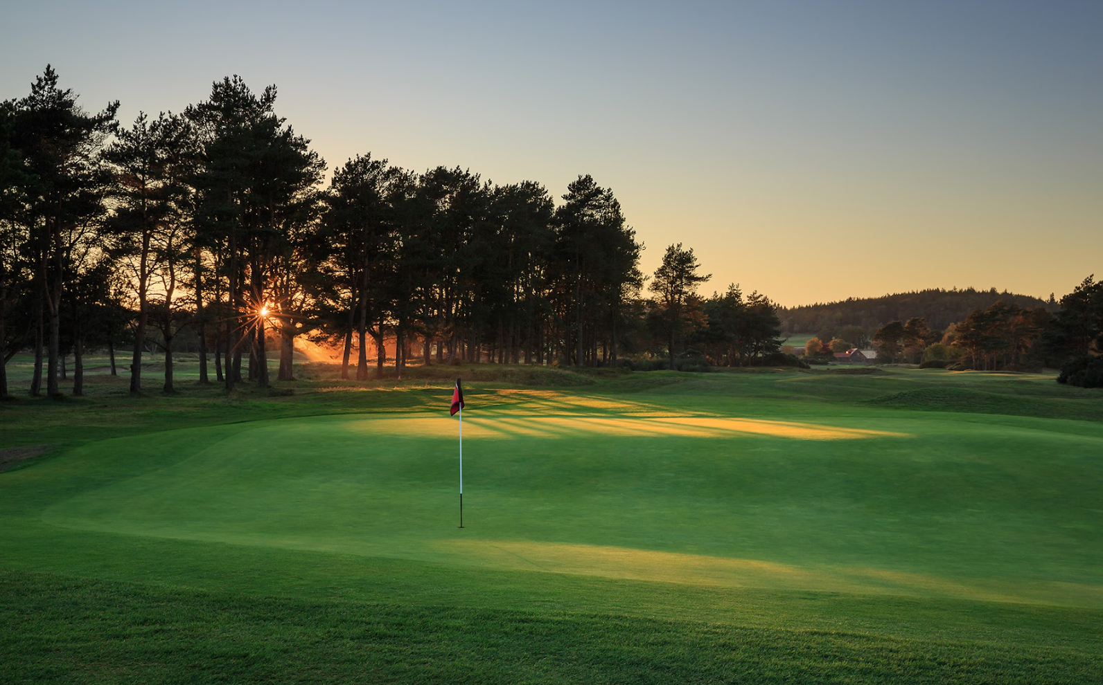 Looking back down a hole at Scotscraig Golfing Club