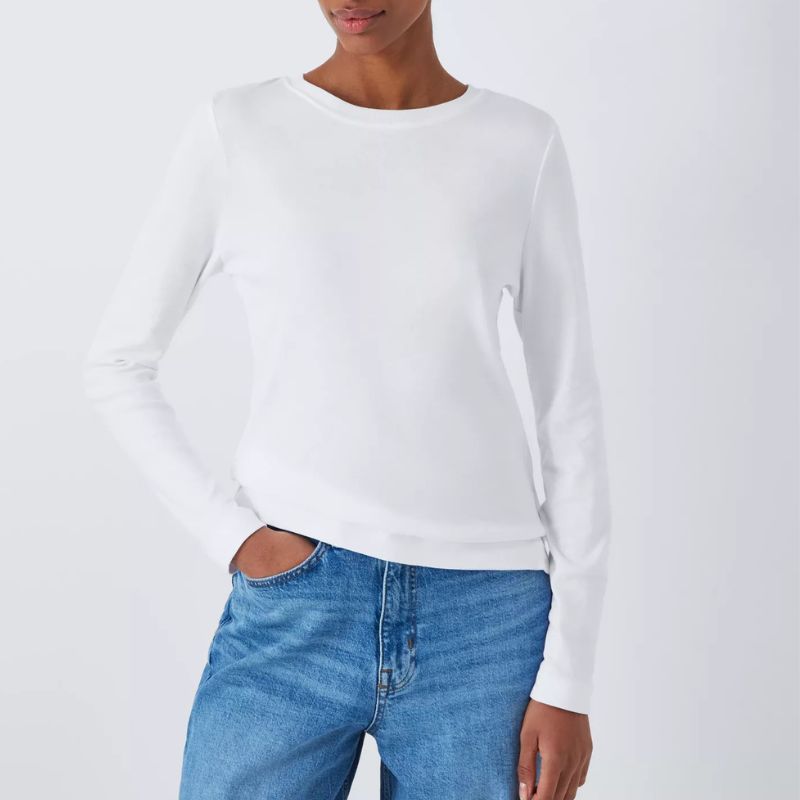 John Lewis & Partners, Organic Cotton Long Sleeve Tshirt