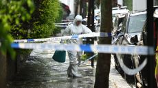 Police forensics officers seen near the north London home of Keir Starmer