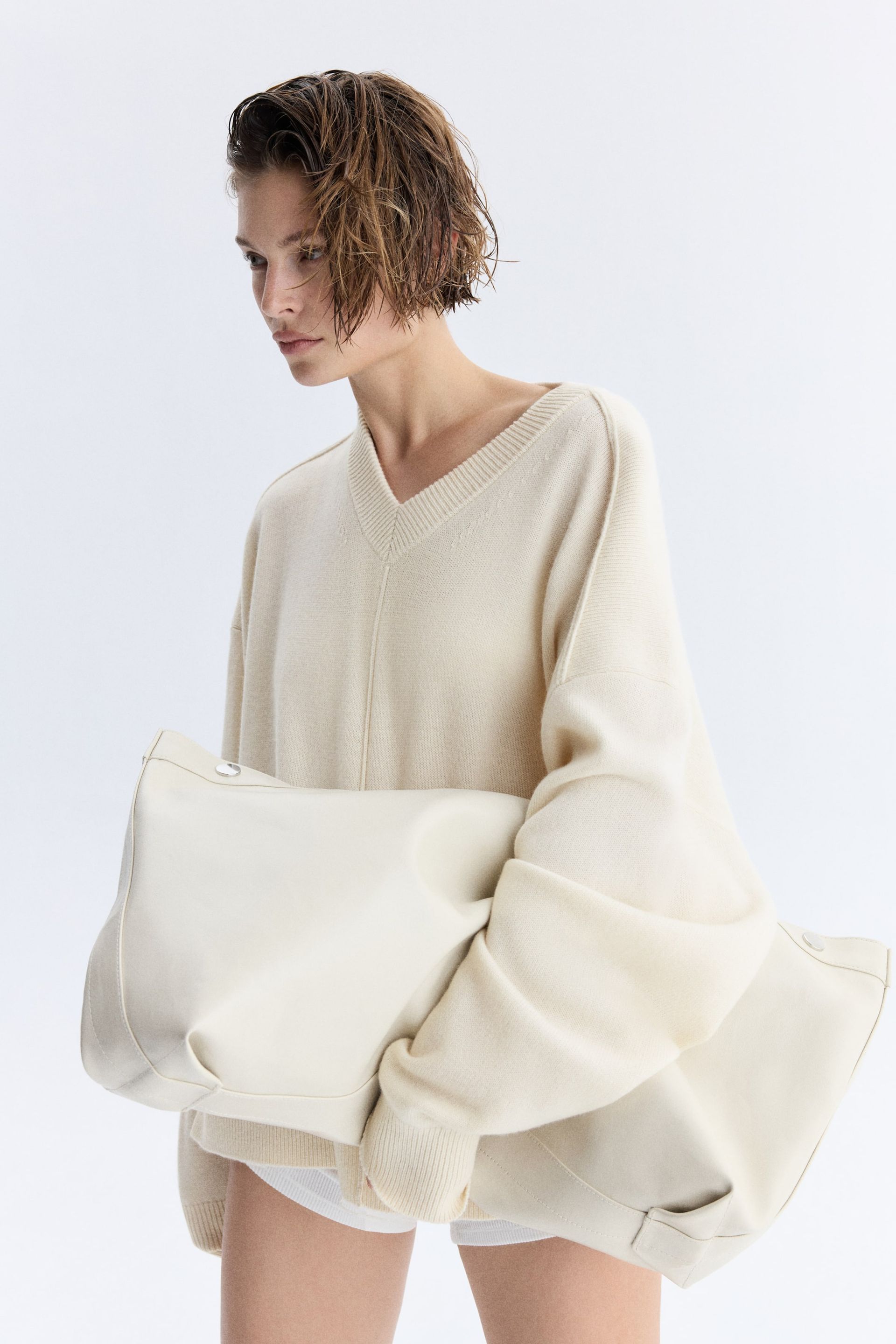 Cashmere-Blend Jumper - Navy Blue